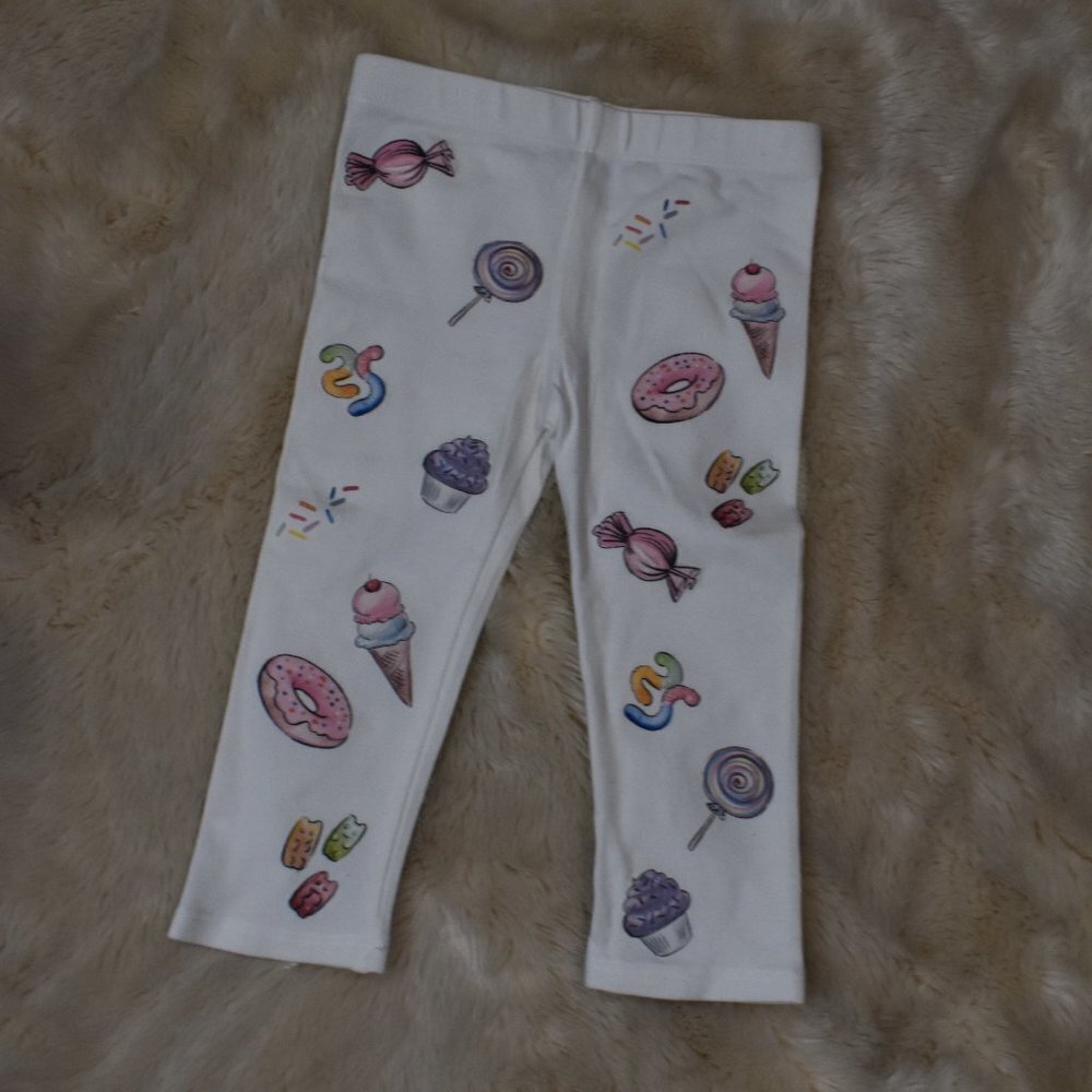 Girls Candy & Donut Leggings Size 18-24 months